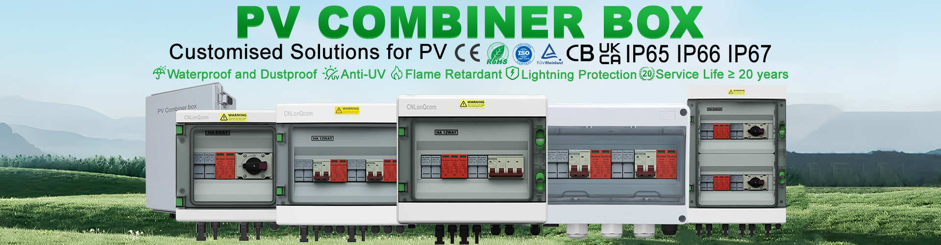 PV Combiner Box 1 in 1 ut DC500V