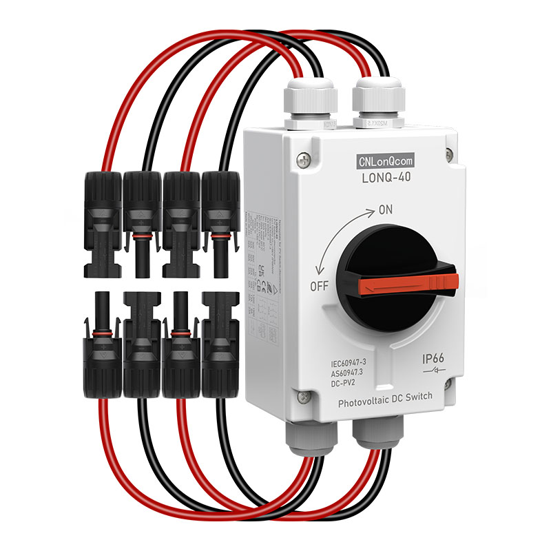 PV-frånkopplingsbrytare DC1200V 32A med PV-kabel 2in 2out